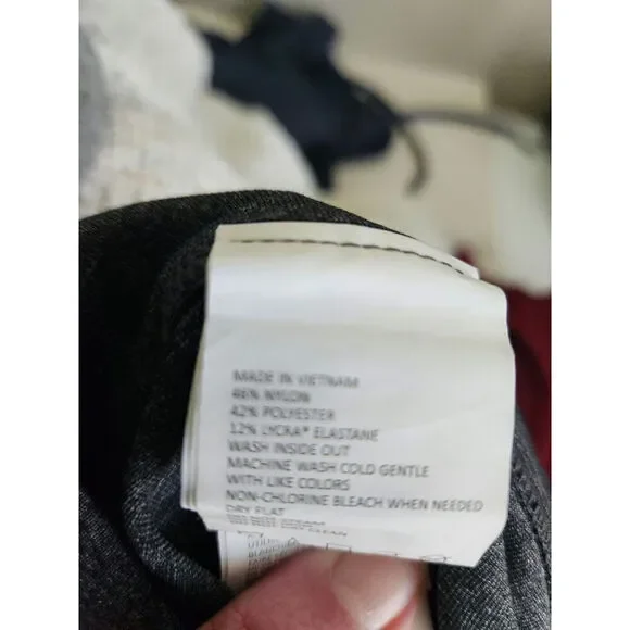 Prana pull on flare athleisure stretch pants sz M heathered gray gorpcore - Picture 10 of 10